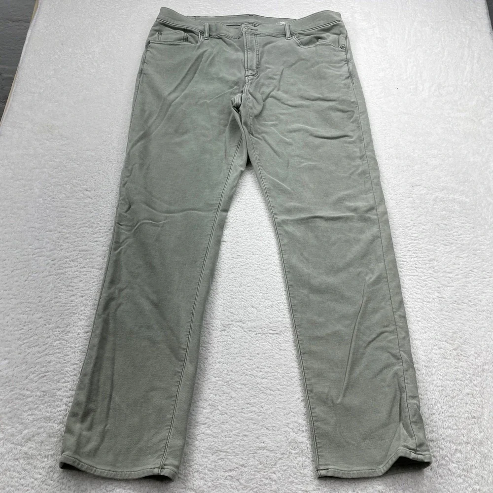 Faherty Brand Mens Size 40 Gray Slim‎ Fit Denim Pants Casual Everyday Trousers